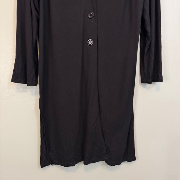 Designs & Co Lane Bryant Coat 18/20 Black Wool Velour Collar 3-Buttoned NWT USA - Picture 4 of 9